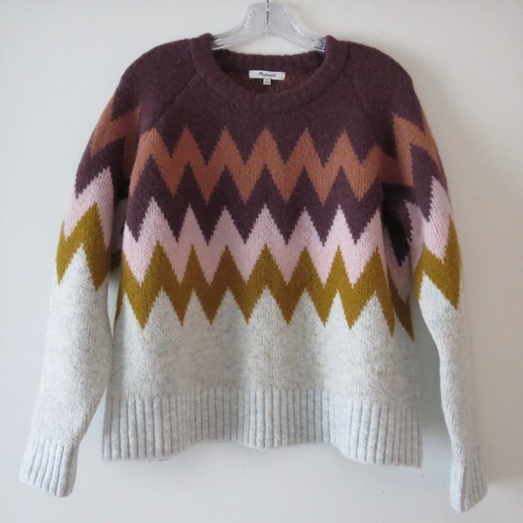 Madewell Sweaters - Madewell Delwood Fair Isle Pullover Sweater, XS